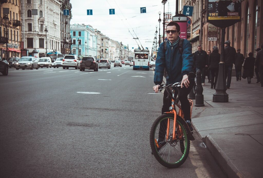 So langsam wird das Radfahren in St. Petersburg cool