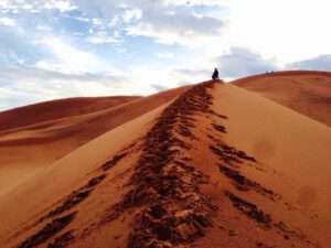 Dünen Wüste merzouga erg chebbi Marokko Highlights