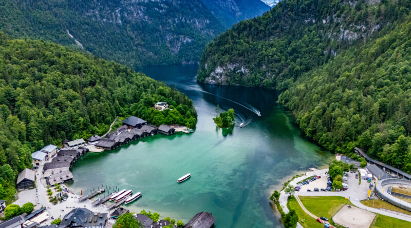 Bodensee-Königssee Radweg Etappe 8 Königssee Am ziel drohne